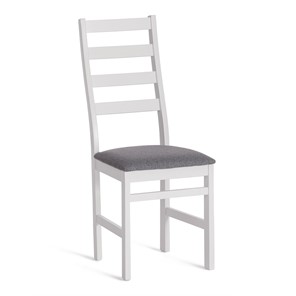 Обеденный стул ROSARIO / white, ткань тёмно-серая (150), id 20215 в Нижнем Новгороде